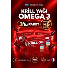 Aniqnaturals Superba boost Krill Oil Yağı 60 Licaps 3 KUTU