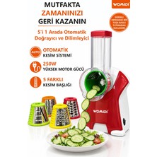 Womidi 5'i 1 Arada Otomatik Doğrayıcı ve Dilimleyici Makine- Rende - Salata Makinesi