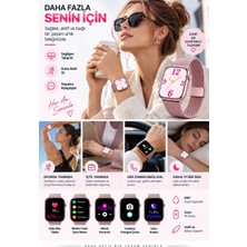 Veraura Lifestyle Günlük Kullanıma Uygun Akıllı Saat Arama ve Bildirim Desteği