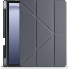 Veraura Lifestyle Huawei Honor Pad X9 11.5 Kılıf Kalemlikli Mars Tablet Kılıfı - Koyu Gri