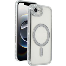 Veraura Lifestyle Apple iPhone 16E Joke Simli Magneticsafe Kılıf - Gümüş