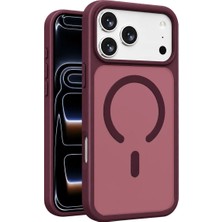 Veraura Lifestyle Joko Apple iPhone 18 Pro Jota Magsafe Kapak - Bordo