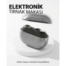 Veraura Lifestyle Şarjlı Elektrikli M7 Tırnak Makası Otomatik Tırnak Kesici ve Törpü