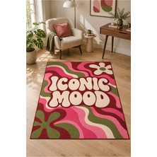 Rugs Modern Halı Dora Retro Çiçek Dalga Desenli Çok Renkli Ince Dokuma Taban Salon Halısı OZL213