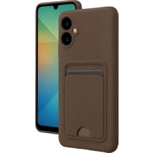Veraura Lifestyle Samsung Galaxy A07 4g Kelvin Kartvizitli Silikon - Kahverengi