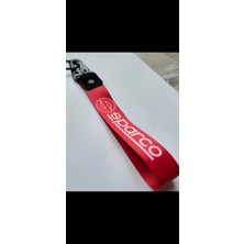 Şimika Kırmızı Bez Kumaş Anahtarlık 19 cm Kaliteli Kumaş Sparco