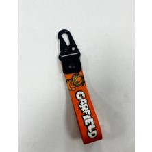 Şimika Turuncu Garfield Kumaş Anahtarlık