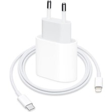 Cepsuar Iphone Uyumlu Hızlı Şarj Aleti 20W Adaptör Cihazı USB Kablosu Beyaz