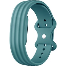 Maks Technology Google Fitbit Air Kordon Sportif Çizgili Ayarlanabilir Premium Silikon Maks Kayış