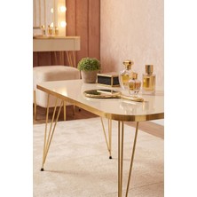 Orta Sehpa Kr Gold Krem Tel