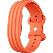 Maks Technology Google Fitbit Air Kordon Sportif Çizgili Ayarlanabilir Premium Silikon Maks Kayış