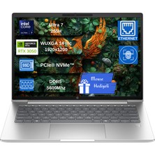 Hp Probook 4 G1I Intel Ultra7 255H 48GB Ddr5 512GB SSD 4GB/RTX3050 14"wuxga (1920 x 1200) 400NITS 100% Srgb IPS Freedos Taşınabilir Bilgisayar FD36KMETPCB03
