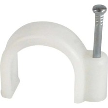 Ewy 2 28X28MM Beyaz Yapışkanlı Kablo Bağı Kroşesi Eurowest – 100'LÜ Paket