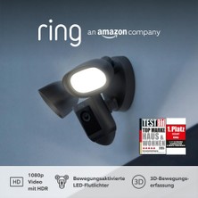 Ring Floodlight Cam Wired Pro Floodlight Kamera "hareketin Nerede Başladığını Haritada Görün"