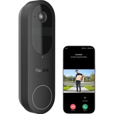 Reolink Video Doorbell Battery Kameralı Kapı Zili "kapıyı Baştan Ayağa Görün"