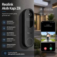 Reolink Kameralı Kapı Zili "paket, Araç ve Ziyaretçiyi Ayırt Edin"