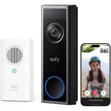 Eufy Security C31 Video Kapı Zili "zil Çaldığında Görüntülü Arama Telefonunuza Gelsin"