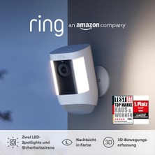 Ring Spotlight Cam Pro Battery Dış Mekân Kamerası "hareketin Nerede Başladığını Görün"