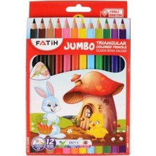 Fatih Kuruboya Jumbo 12 Renk Tam Boy Üçgen