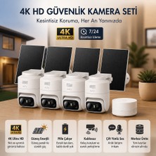 Nelix Eufy 4'lü Solar Güvenlik Kamerası "geceyi Renkli Ayrıntılarla Izleyin"