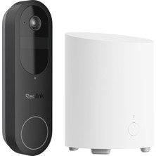 Reolink Video Doorbell-B + Home Hub Mini Bataryalı Video Doorbell Seti "kapı Önünü Baştan Ayağa Görün"
