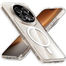 Coolacs Honor Magic 8 Pro ile Uyumlu Kılıf Şeffaf Kamera Korumalı Magsafe Sert Pc Telefon Kılıfı Kapak