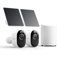 Reolink Home Hub Mini + 2x Argus 3 Pro + Sp Lite Solar Kamera Seti "insan, Araç ve Hayvanı Ayırarak Bildirsin"