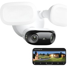 Reolink Elite Floodlight Wifi Floodlight Kamera "180° Panoramayla Kör Noktaları Azaltın"