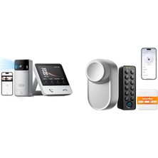 Switchbot Video Doorbell + Lock Ultra Touch Combo Görüntülü Zil ve Akıllı Kilit Seti "kapıyı Görün, Parmak Izinizle Açın"