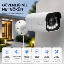 Reolink Dış Mekân Poe Kamera "geceyi Renkli Ayrıntılarla Izleyin"