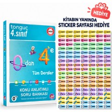 Tonguç 4. Sınıf 0’dan 4’e Tüm Dersler Konu Anlatımlı Soru Bankası - 133’LÜ Sticker Hediye