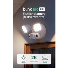 Blink Arc 2k+ Projektörlü Güvenlik Kamerası "hareketi Görün, 3000 Lümenle Alanı Aydınlatın"