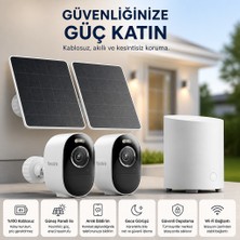 Reolink Solar Dış Mekân Güvenlik Kamera Seti "kayıtlarınızı Yerelde Saklayın"