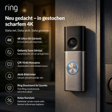 Ring Kablolu Görüntülü Kapı Zili "radar Destekli Uyarılarla Gereksiz Bildirimleri Azaltın"