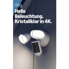 Ring Floodlight Cam Pro Dış Mekân Floodlight Kamera "uzaktaki Detayları 10X'E Kadar Yaklaştırın"