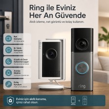 Ring Görüntülü Kapı Zili ve Iç Mekân Kamera Seti "radar Destekli Hareket Bildirimleriyle Gereksiz Uyarıları Azaltın"