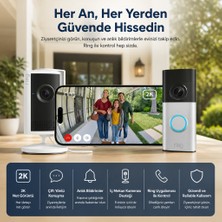 Ring Video Kapı Zili ve Iç Mekân Kamera Seti "kapıdaki Misafirle Her Yerden Konuşun"