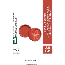 Yves Rocher Krem Allık - Lip And Cheek 2’si 1 Arada 40. Egzotik Kırmızı - E Vitamini