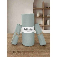 Collessia Home %100 Pamuk Poplin Çift Kişilik Fitted Lastikli Çarşaf Takımı - Çağla Yeşili