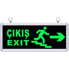 Selda SG-155 Ledli Merdivenli Yön Tabelası Exit-Çıkış Acil Yönlendirme Armetörü