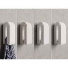 Maison Luré 4'lü Set Modern Yivli Duvar Askılığı – Banyo ve Mutfak Için Havlu Askısı Se Askılık