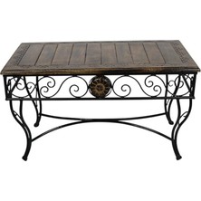 Otantik Çarşı Eskitme Ahşap Dikdörtgen Sehpa  83X45X47 Cm.