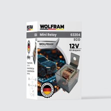 Röle Çift Platinli Şeffaf 4 Uçlu Eco 12V (5 Adet) - WOLFRAM 63204