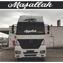 Kaplama Merkezi Maşallah Yazısı 60X15 Beyaz Folyo Kaplama