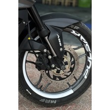 Banxtre Bajaj Pulsar Grubu Için Uyumlu Pulsar Yazılı Yarım Jant Şeridi Sticker Seti ( 8 Parça)