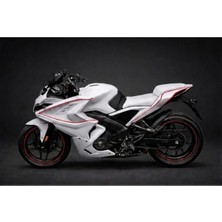 Kaplama Merkezi Bajaj Ra 200 Reflektif (Gece Parlayan) Kırmızı Boyaz Folyo Şerit Stıcker Set