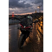 Kaplama Merkezi Bajaj RS200 Ön Kafa Grenaji Kırımızı Şerit Kaplama Folyo Reflektif (Gece Parlayan)