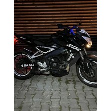 Kaplama Merkezi Bajaj NS200 Reflektif Beyaz (Gece Parlayan ) Body Kit (Jant Sticker Dahil)