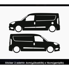 Kaplama Merkezi Doblo Mini Sticker Siyah