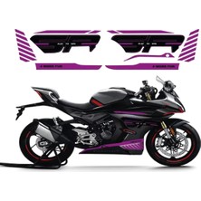 Kaplama Merkezi Cf Moto 450SR Mor Orijinal Tasarım Set Sticker